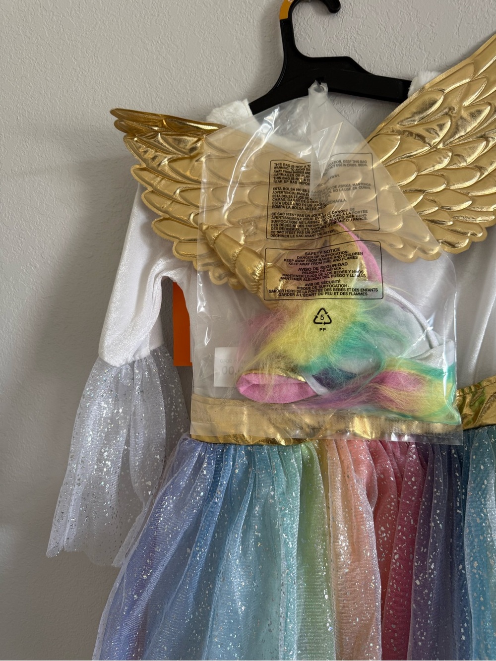 Rainbow Unicorn Sequin Girls Costume Dress - Picture 6 of 8